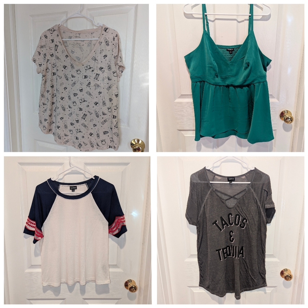 Torrid 0x Bundle‎ Of Women's Tops Shirts Blouses (Lot Of 4)